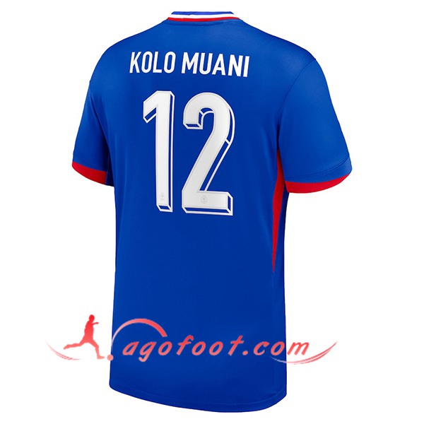Maillot Equipe Foot France (KOLO MUANI #12) 2024/2025 Domicile