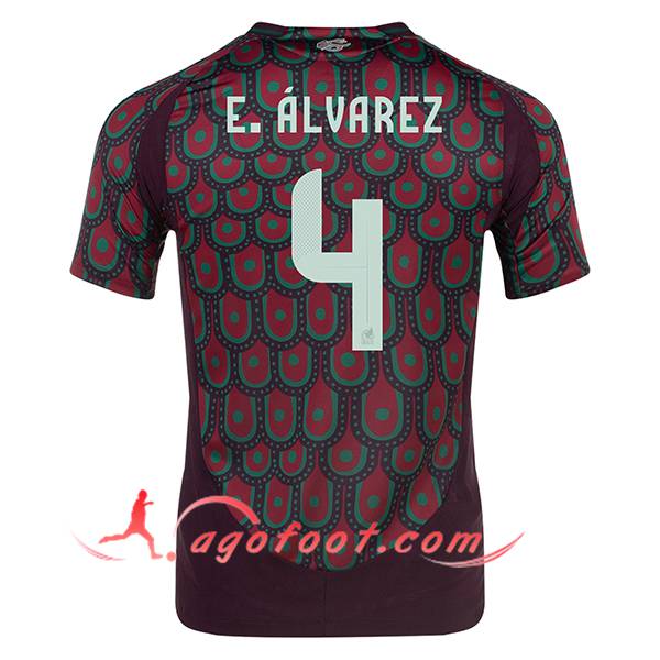 Maillot Equipe Foot Mexique (E.ALVAREZ #4) 2024/2025 Domicile