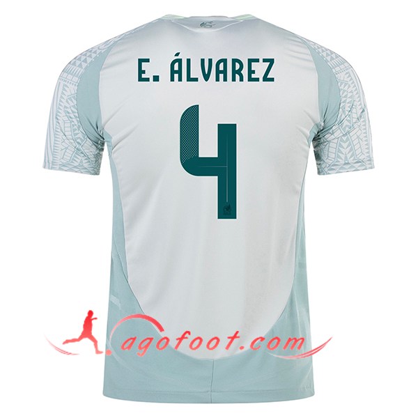 Maillot Equipe Foot Mexique (E.ALVAREZ #4) 2024/2025 Exterieur