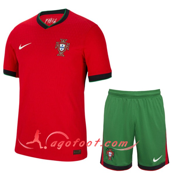 Ensemble Maillot Portugal Domicile + Short UEFA Euro 2024