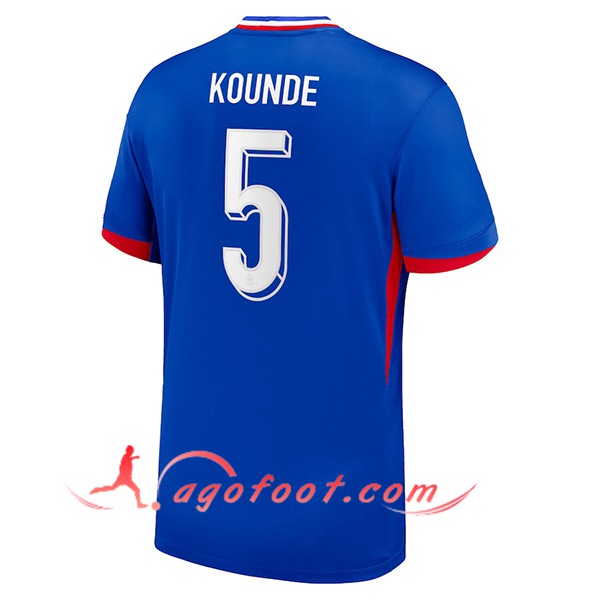 Maillot de Foot France (KOUNDE #5) UEFA Euro 2024 Domicile