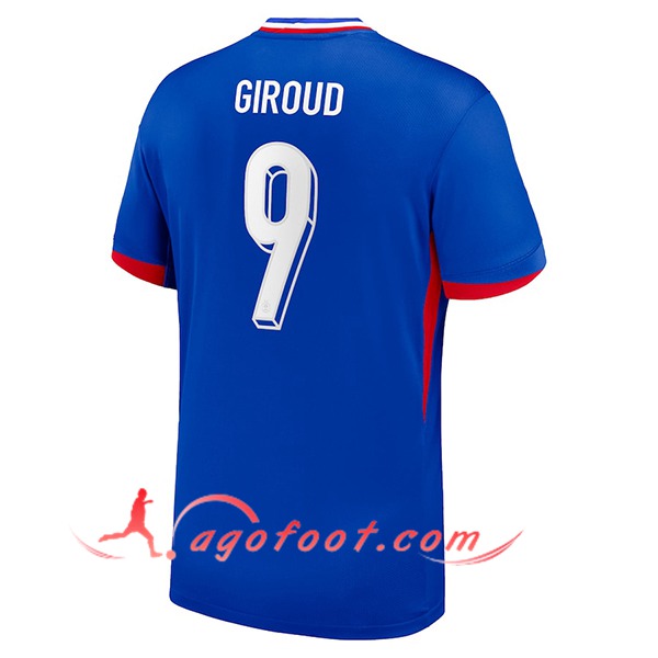 Maillot de Foot France (GIROUD #9) UEFA Euro 2024 Domicile