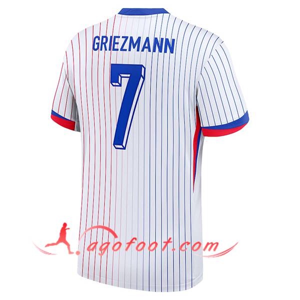 Maillot de Foot France (GRIEZMANN #7) UEFA Euro 2024 Exterieur