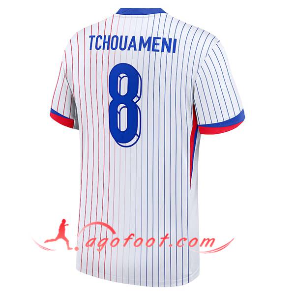 Maillot de Foot France (TCHOUAMENI #8) UEFA Euro 2024 Exterieur