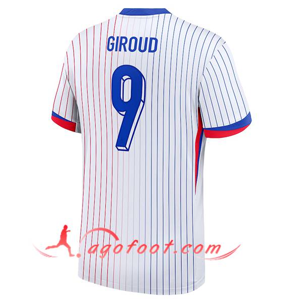 Maillot de Foot France (GIROUD #9) UEFA Euro 2024 Exterieur