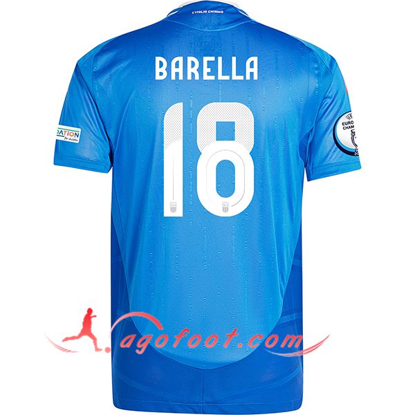 Maillot de Foot Italie (BARELLA #18) UEFA Euro 2024 Domicile