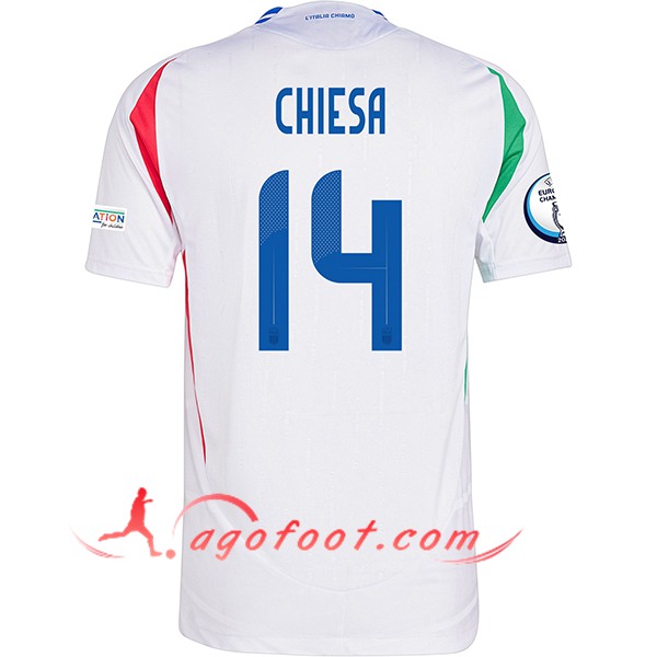 Maillot de Foot Italie (CHIESA #14) UEFA Euro 2024 Exterieur