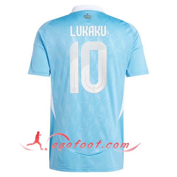 Maillot de Foot Belgique (LUKAKU #10) UEFA Euro 2024 Exterieur