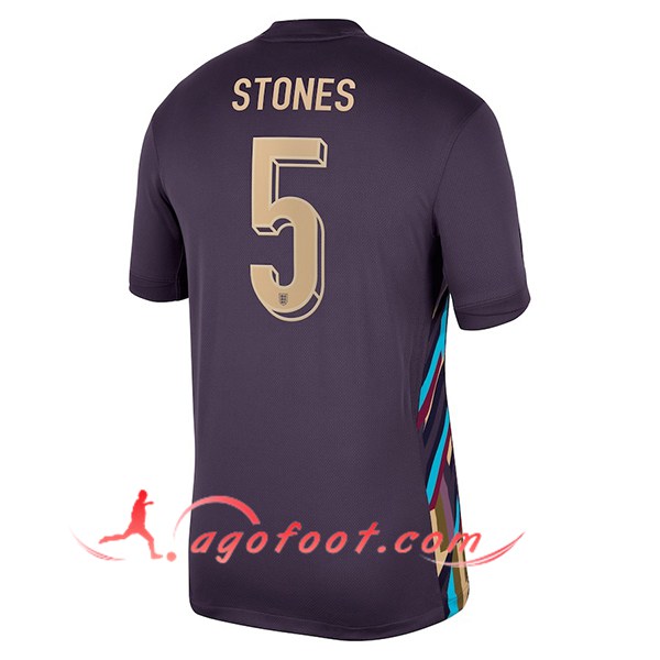 Maillot de Foot Angleterre (STONES #5) UEFA Euro 2024 Exterieur