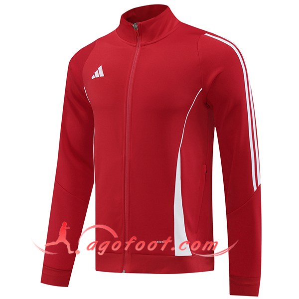 Veste Foot Adidas Rouge/Blanc 2024/2025