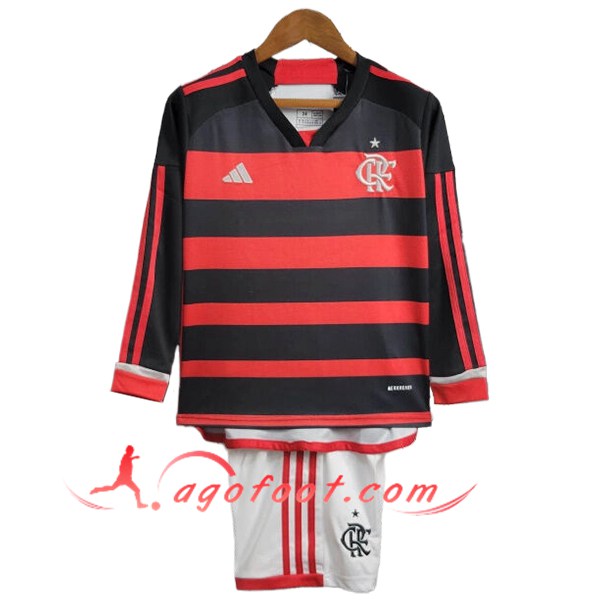 Maillot de Foot Flamengo Enfant Domicile Manches Longues 2024/2025