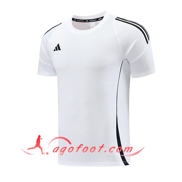 Training T-Shirts Adidas Blanc/Noir 2024/2025