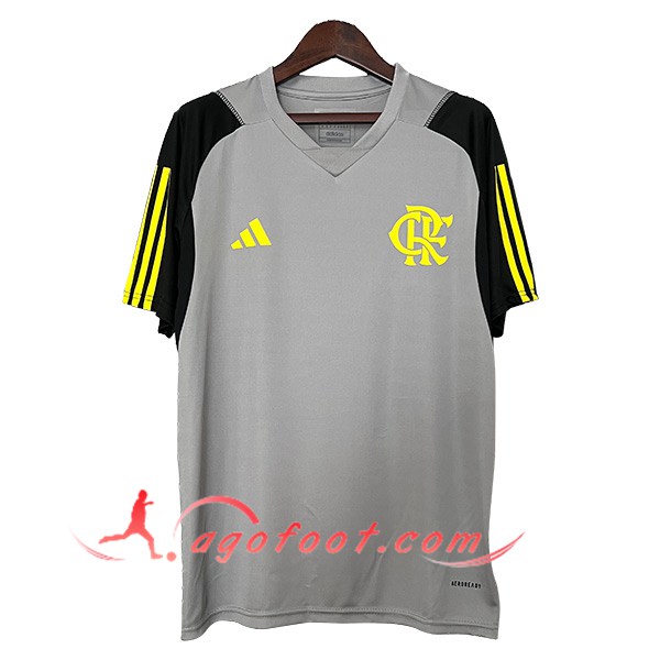 Training T-Shirts Flamengo Gris/Noir/Jaune 2024/2025