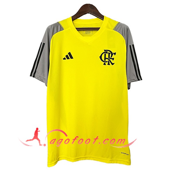 Training T-Shirts Flamengo Jaune/Gris/Noir 2024/2025