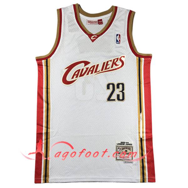 Maillot Cleveland Cavaliers (JAMES #23) 2024/25 Blanc/Rouge