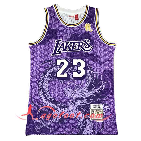 Maillot Los Angeles Lakers (JAMES #23) 2024/25 Pourpre -02