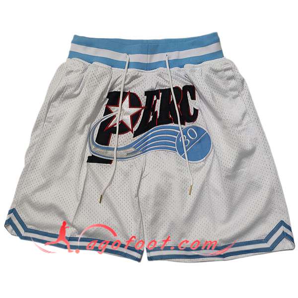 Shorts NBA Philadelphia 76ers 2024/25 Blanc/Bleu