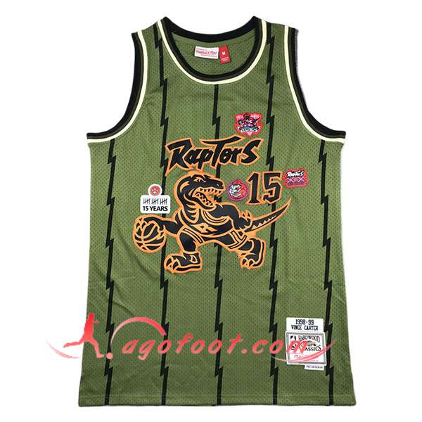 Maillot Toronto Raptors (CARTER #15) 2024/25 Vert/Noir