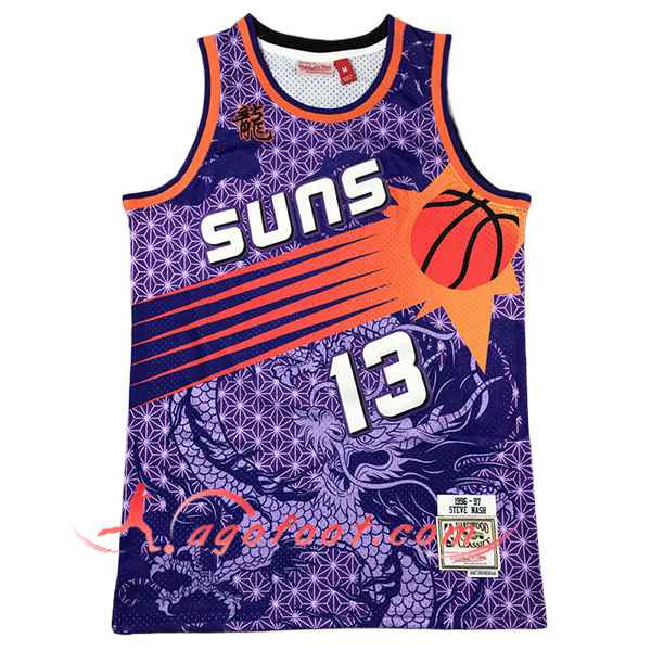 Maillot Phoenix Suns (NASH #13) 2024/25 Pourpre/Orange