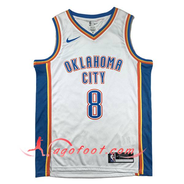 Maillot Oklahoma City Thunder (WILLIAMS #8) 2024/25 Blanc/Bleu