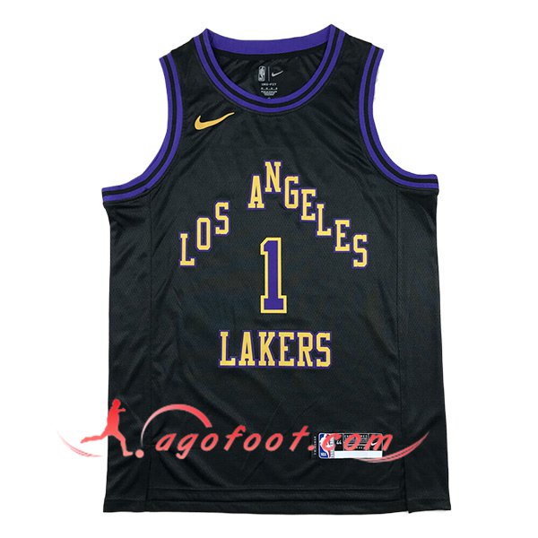 Maillot Los Angeles Lakers (RUSSELL #1) 2024/25 Noir/Pourpre/Jaune