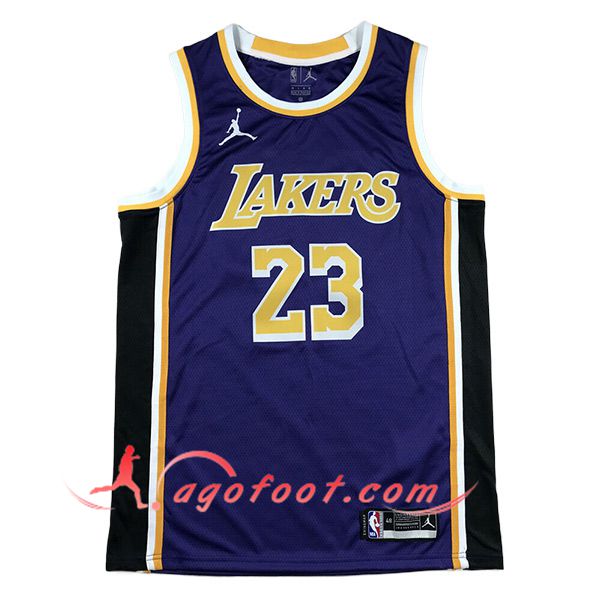 Maillot Los Angeles Lakers (JAMES #23) 2024/25 Pourpre/Noir/Jaune