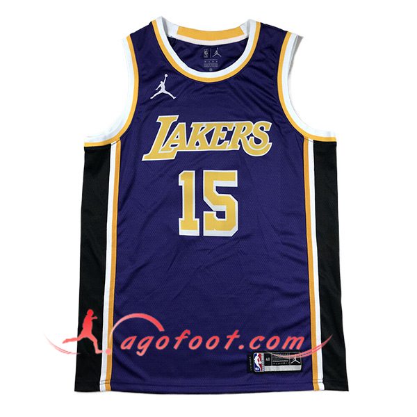 Maillot Los Angeles Lakers (REAVES #15) 2024/25 Pourpre/Noir/Jaune