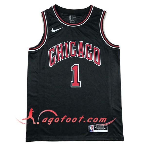 Maillot Chicago Bulls (ROSE #1) 2024/25 Noir/Rouge -02