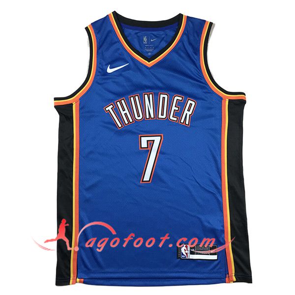 Maillot Oklahoma City Thunder (HOLMGREN #7) 2024/25 Bleu/Noir