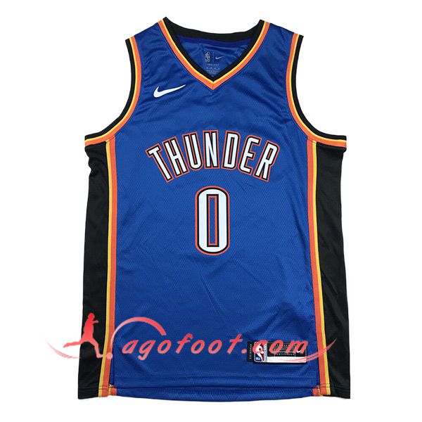 Maillot Oklahoma City Thunder (WESTBROOK #0) 2024/25 Bleu/Noir