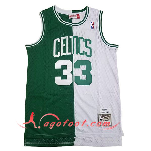 Maillot Boston Celtics (BIRD #33) 2024/25 Blanc/Vert