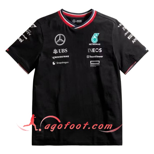 T-Shirt F1 Mercedes Benz Team Noir 2024