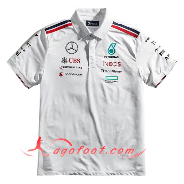 Polo F1 Mercedes Benz Team Blanc 2024