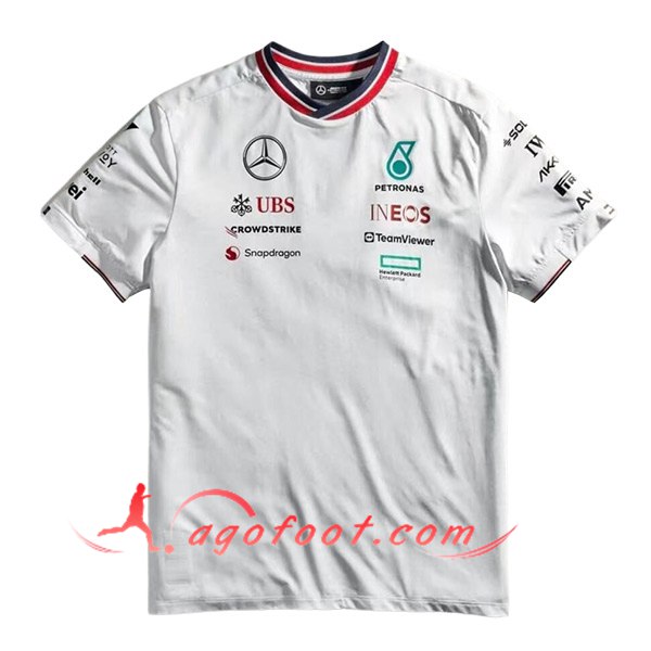 T-Shirt F1 Mercedes Benz Team Blanc 2024