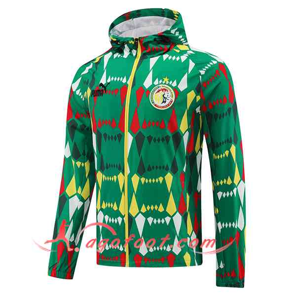 Coupe-Vent Sénégal Vert/Jaune/Rouge 2024/2025