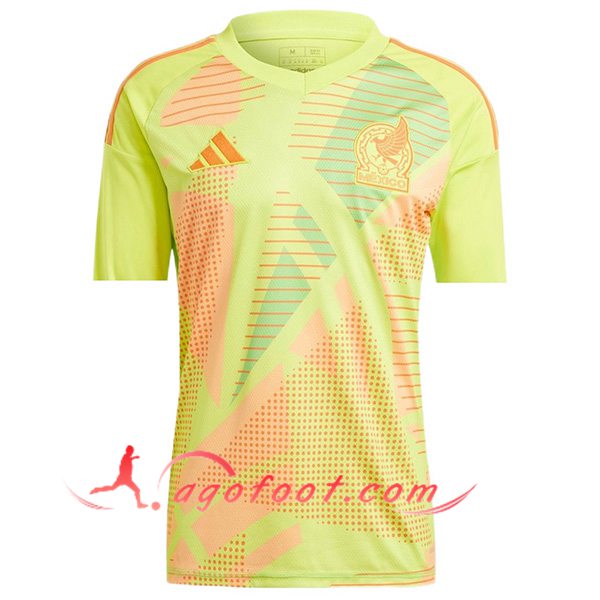 Maillot Equipe Foot Mexique Gardien de But Jaune 2024/2025