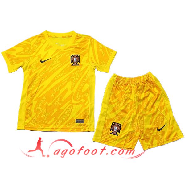 Maillot de Foot Portugal Enfant Gardien de But UEFA Euro 2024