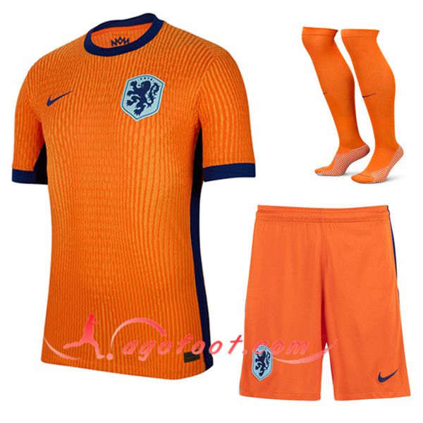 Ensemble Maillot Pays-Bas Domicile (Short + Chaussettes) UEFA Euro 2024