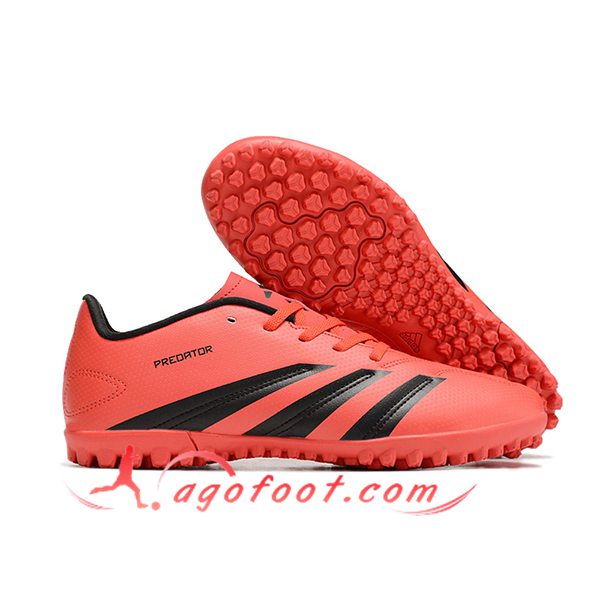 Adidas Chaussures de Foot Predator Club TF Orange/Noir