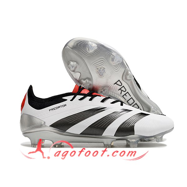 Adidas Chaussures de Foot Predator Elite FG Blanc/Noir