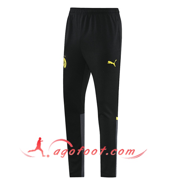 Pantalon Foot Dortmund Noir/Jaune 2024/2025 -02