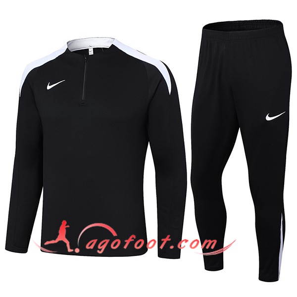 Ensemble Survetement de Foot Nike Blanc/Noir 2024/2025