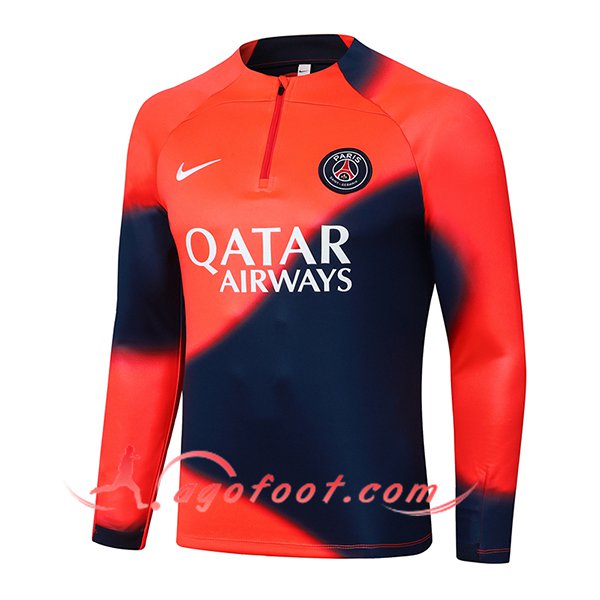 Sweatshirt Training PSG Orange/Bleu 2024/2025