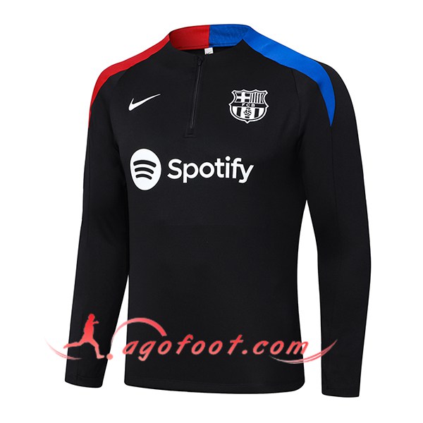 Sweatshirt Training FC Barcelone Noir/Bleu/Rouge 2024/2025