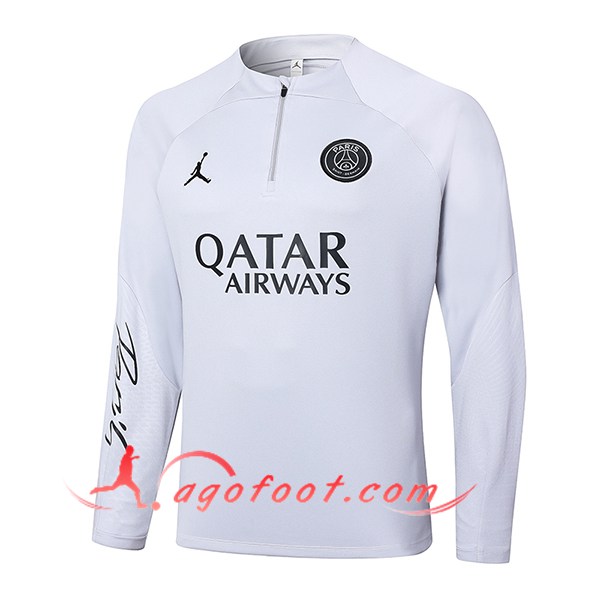 Sweatshirt Training PSG Gris Clair 2024/2025