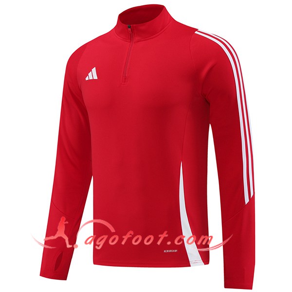 Sweatshirt Training Adidas Rouge/Blanc 2024/2025