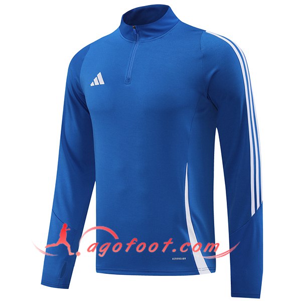 Sweatshirt Training Adidas Bleu/Blanc 2024/2025