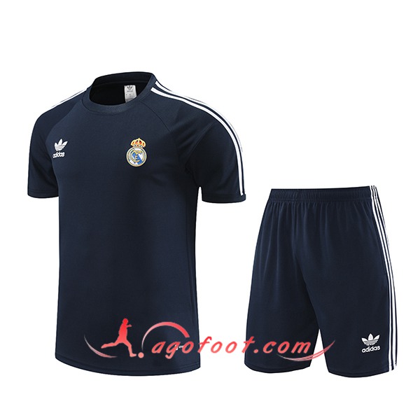 Ensemble Training T-Shirts + Shorts Real Madrid Noir 2024/2025