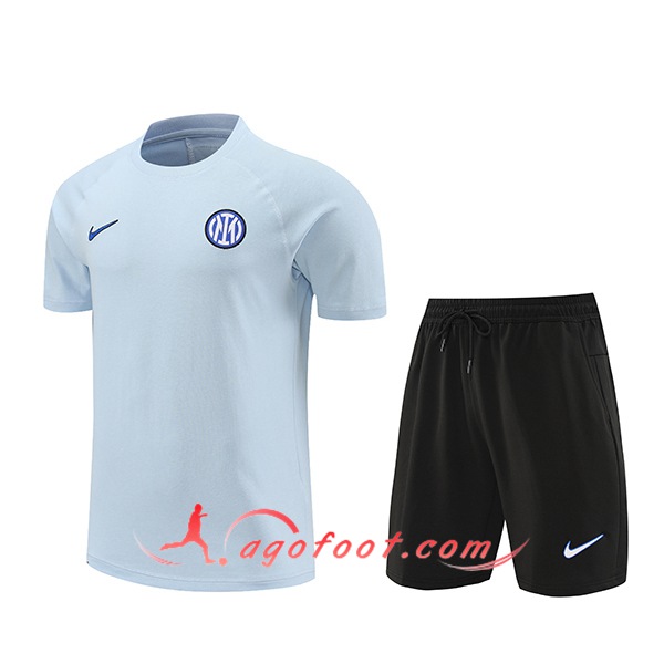 Ensemble Training T-Shirts + Shorts Inter Milan Bleu 2024/2025