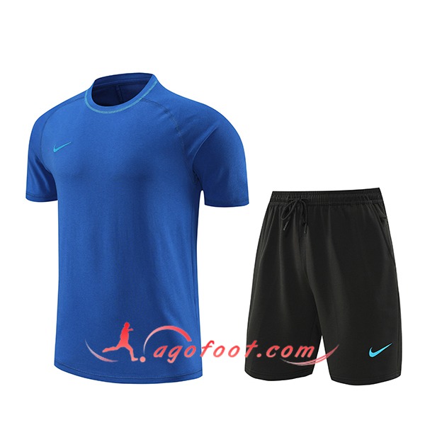 Ensemble Training T-Shirts + Shorts Nike Bleu 2024/2025